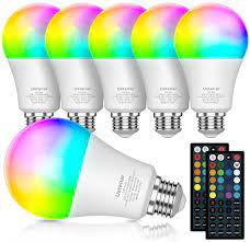 Effeminate rainbow LED light bulbs