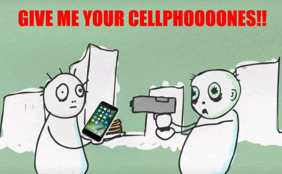 Give me your cellphoooones!