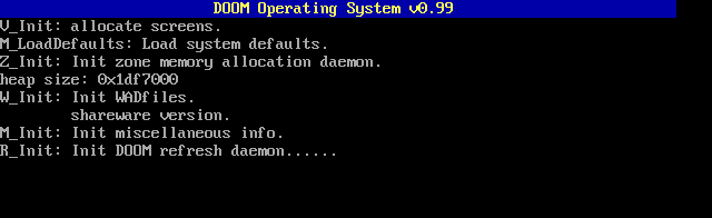Doom Operating System v0.99