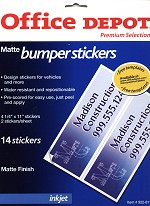 Bumper Sticker Paper