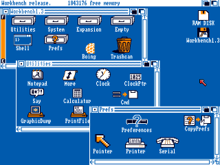 AmigaOS 1.3 desktop