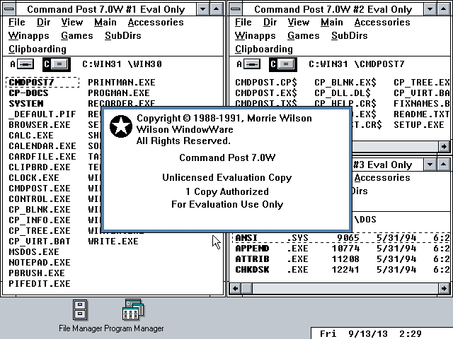 Command Post For Windows 3.0