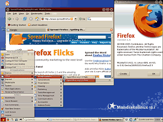 Firefox on Mandrak Linux