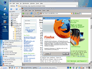 Firefox Win32 under Linux using Wine