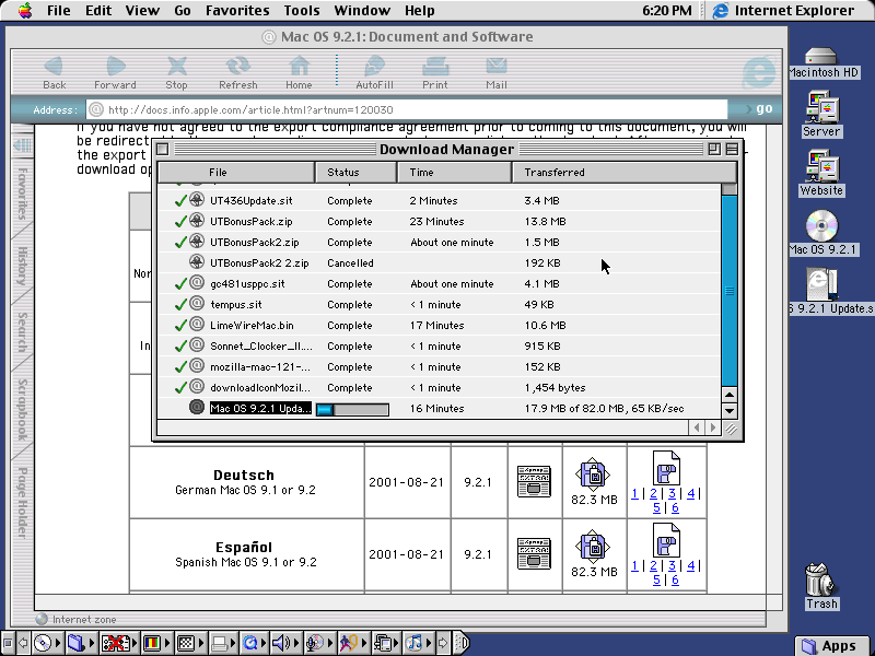 email software for mac os 9.2