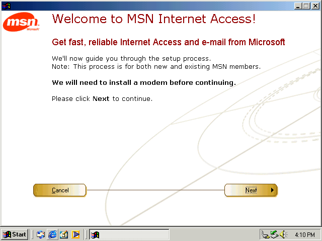 I DON'T WANT MSN!