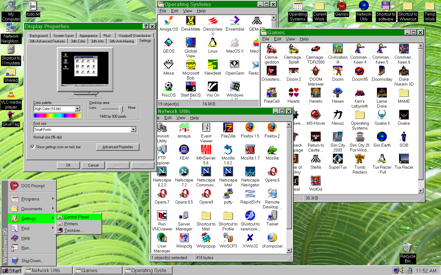 Windows 95 изображение интерфейса