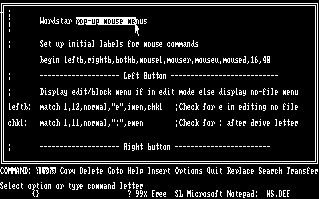 Microsoft Notepad for DOS