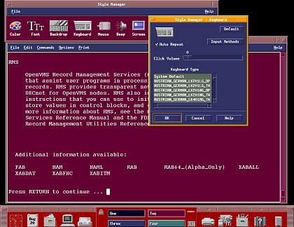 OpenVMS 8 Customized Desktop