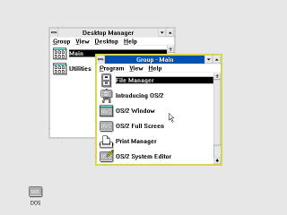 OS/2 1.2 Desktop Manager