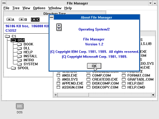 OS/2 1.2 File Manager