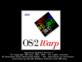 The OS/2 Warp 3 Boot Logo
