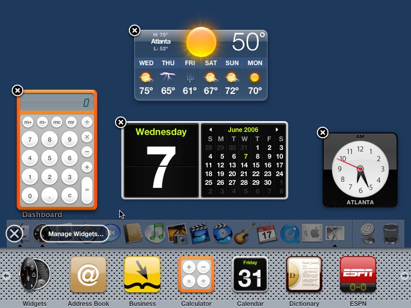 mac dashboard widgets amazon pedia