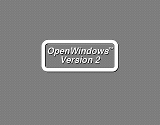 OpenWindows 2 Splash Screen