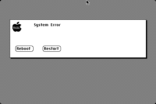 Twiggy Mac System Error