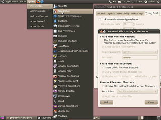 Ubuntu 10.04 System Menu