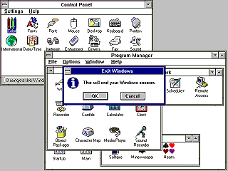 Exiting Windows 3.11 For Workgroups