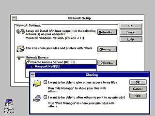 Windows 3.11 Network Setup