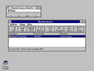 Windows 3.11 Remote Access