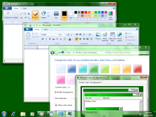 Windows 7 Ribbon Color Problem