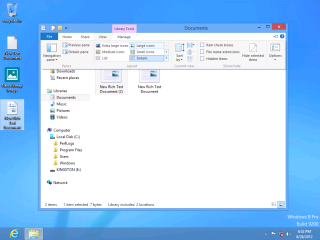 Windows 8 Explorer ribbon