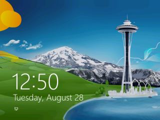 Windows 8 lock screen