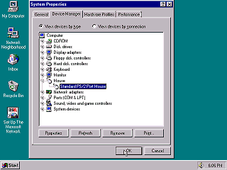 Windows 95 Device Manager
