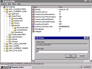 Windows 95 Regedit