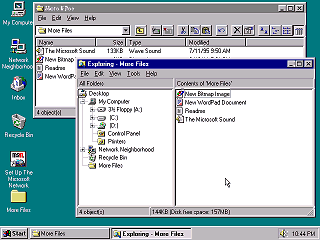 Windows 95 Desktop Explorer