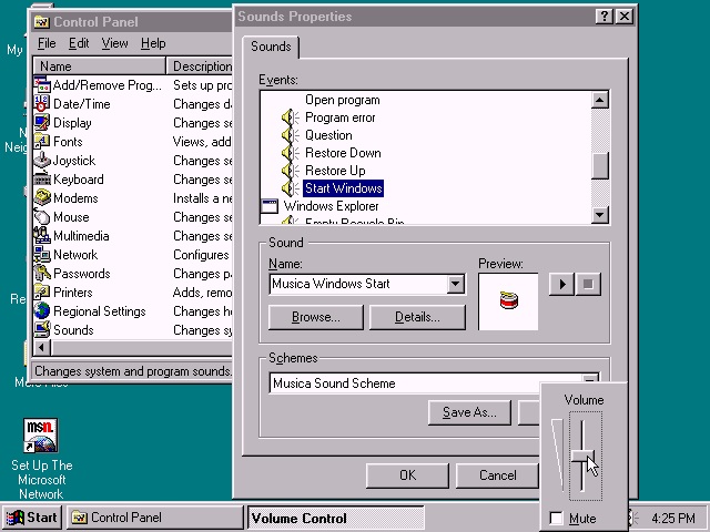 song windows 95 and windows xp sounds