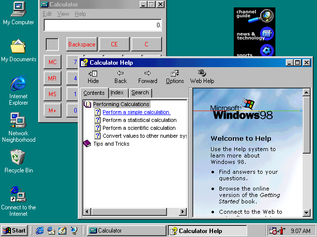 windows 98 america online